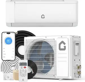 White 18000 BTU Mini Split Air Conditioner with Heater 21 SEER2 High-Efficiency Inverter Ductless AC Cools and Heats Rooms up to 1250 Sq.Ft 230V Energy Saving WiFi+ Remote Control Window Type Aircon Aircon Cooler