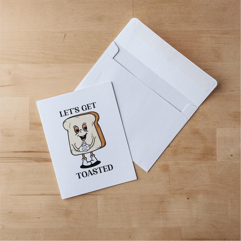 Let’s get toasted - SkateBuddy Greeting Card | humor card | Birthday | Sticker | For Her | For Him | Stoner | Stoner Kit | Gift for stoners