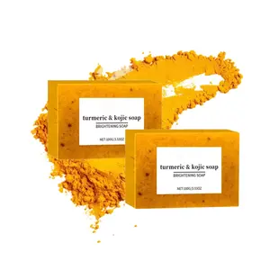 Turmeric Soap Bar with Hyaluronic Acid & Shea Butter, Hydrating Face and Body Wash for Acne Prone Skin, Korean Skin Care, Moisturizer