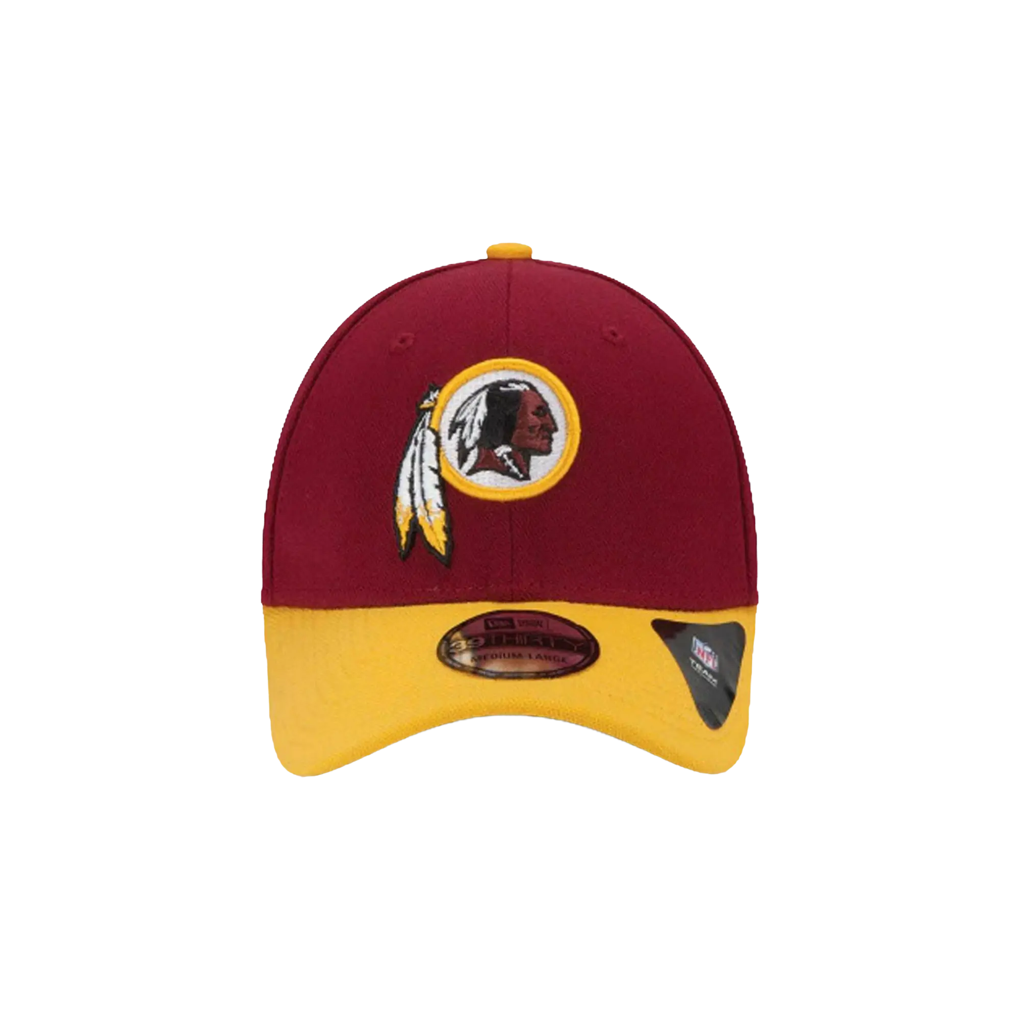 39THIRTY Washington Redskins Team Classic Flex Fit Hat "Red and Yellow / Black - Under Brim" NE586