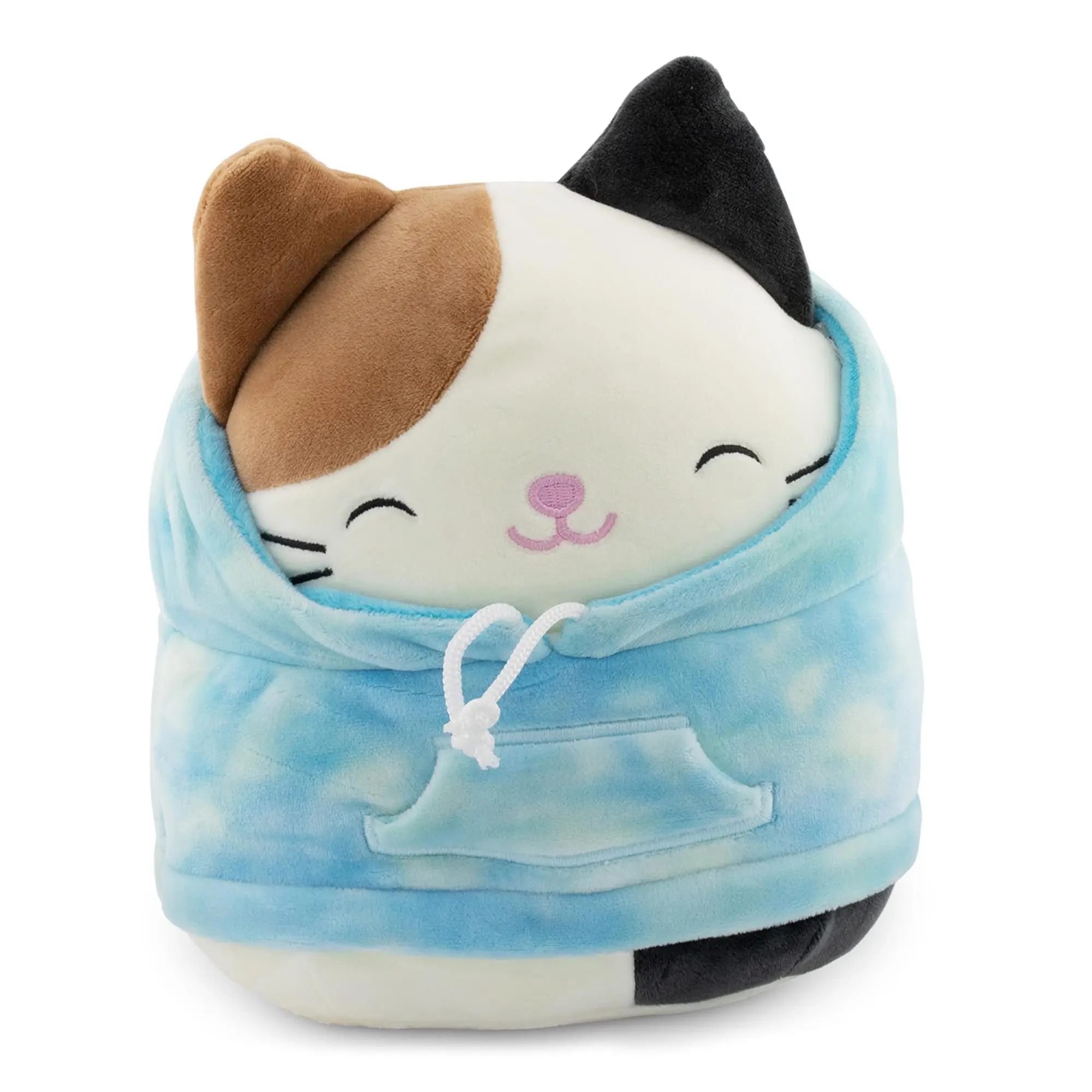 Squishmallows Hoodie Squad 8-in Plush Toy, Cam The Cat Cute Stuffies, Durable Soft Huggable Stuffed Animal, Cuddles for Ages 12+, 100% Authenticity Guaranteed