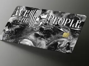 We the People American Pride Credit Card Wrap Decal Sticker Vintage Marker Durable Adhesive Stickers for American Identity and Patriotism