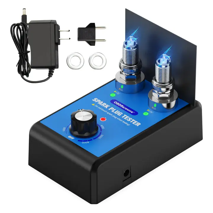 OBDResource ST100 Pro Spark Plug Tester – Professional Dual-Plug Ignition Diagnostic Tool with Wide Voltage Input