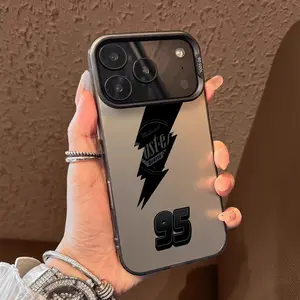 Black 95 McQueen Pattern Case for iPhone 17 Pro Max 17 Air 16/15/14/13/12/11 Pro Max XR XS E Plus Retro High-end Shockproof Drop Screen Protection Cute Durable PC Smartphone Cover