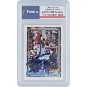 Shaquille O'Neal Orlando Magic Autographed 1992 Topps RC #362 Card - Topps - Fanatics Authentic Certified