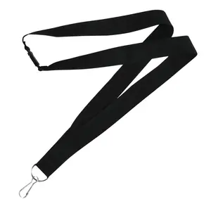 35" Black Nylon Lanyards with Breakaway Clasp - 12 Pc.