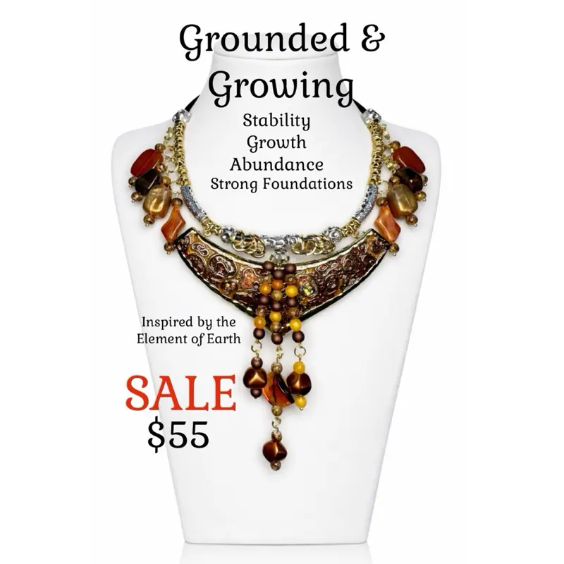 Grounded & Growing Necklace inspired by the Element of Earth