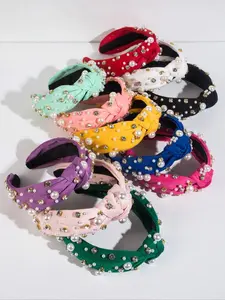 1/2/3pcs Rhinestone Pearl Hair Hoop, Elegant Baroque Style, Valentine's Day Gift, Party Travel Daily Use, All Seasons