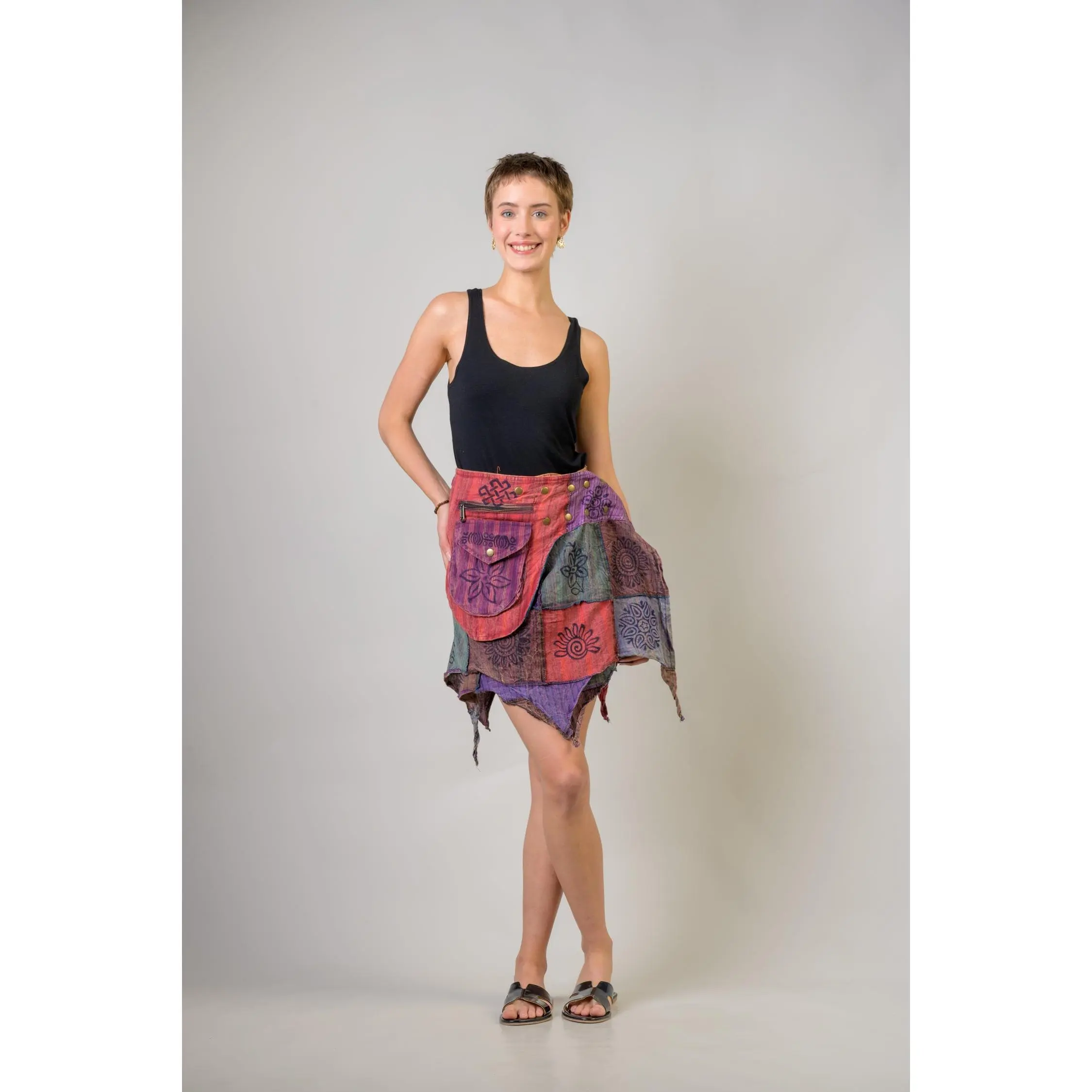 Rhea Lively Patch Skirt