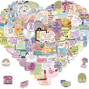 Inspirational Stickers for Adults Teens Kids, 100pcs Waterproof Motivational Words, Ideal for Waterbottle Journaling Scrapbook Laptop Phone Cellphone Smartphone