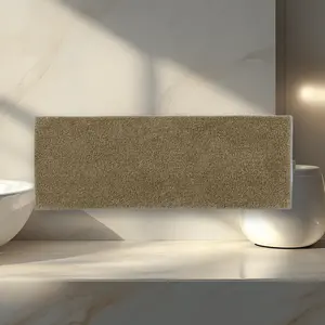 Antimicrobial Bath Rug Gold 23.75"x37.75" - Antimicrobial Bath Mat, Gold, for Bathroom, Non-Slip, Machine Washable, Threshold