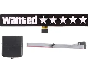 LED Wanted Car Window Sticker Windshield Auto Moto Safe Decals Decoration Sticker From GTA