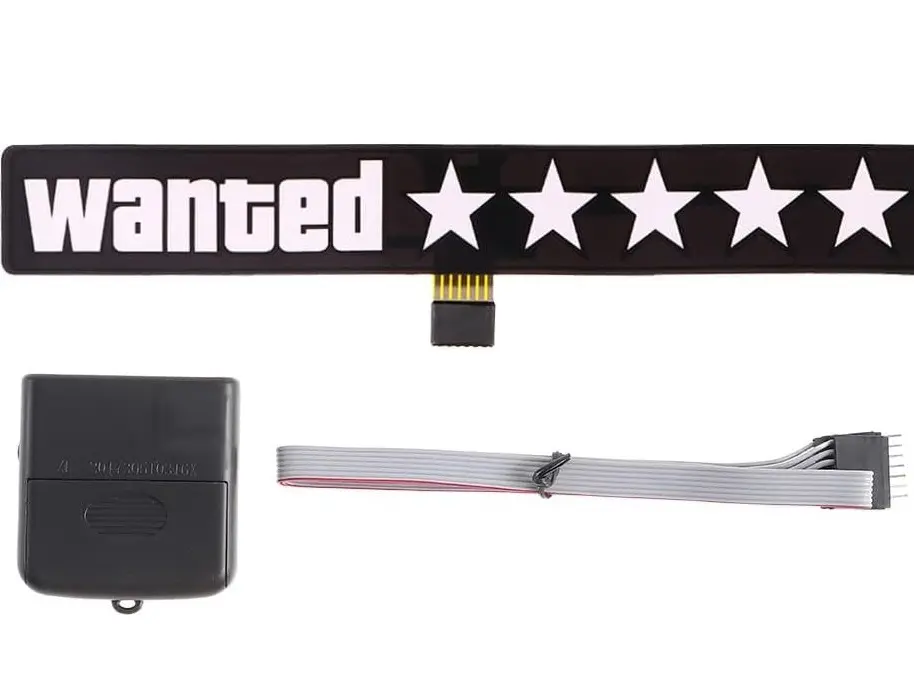 LED Wanted Car Window Sticker Windshield Auto Moto Safe Decals Decoration Sticker From GTA