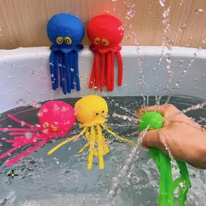 1pc-Swimming Pool Toy Octopus Water Ball, Rubber Bath Toy, Octopus Swimming Pool Diving Toy, Sensory Decompression Pool Summer Diving Toy