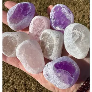 Ema Egg Seer Stone Rose Quartz Clear Quartz Smoky Quartz Natural Stone Crystal Free Gift Wrap