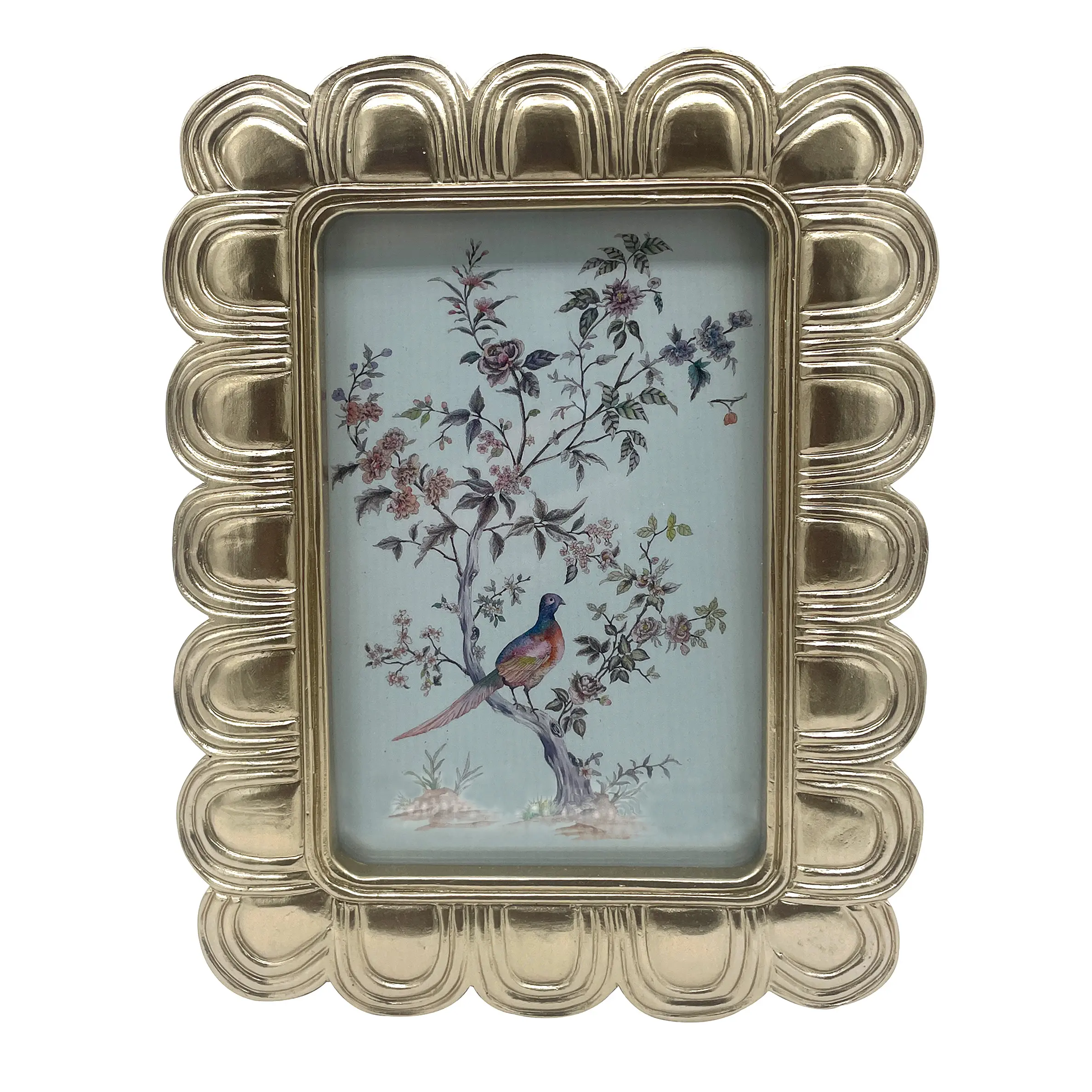 4x6 Gold Scalloped Picture Frame