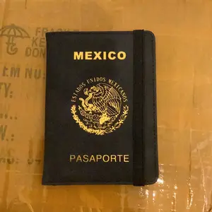 Mexico Passport  holder BLACK