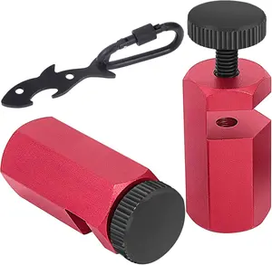 Tall Stair Gauges for Framing Square with Holder and Carabiner Stair Guage Knobs Tool for Circular ,Stair Guides  for Rafter Gauge Clamps Red kit