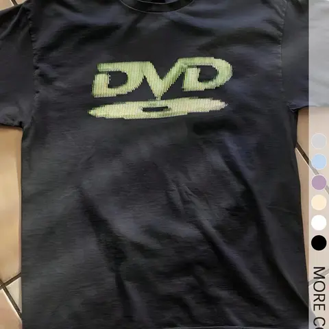 Unisex Black Fitted Streetwear T-Shirt with Vintage DVD Logo Print, Retro Softstyle Cotton Tee for Men and Women, Ideal Casual Wear for Film Buffs, Gamers and Nostalgic Outfits