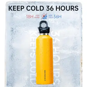 Revomax Insulated Cup 20/32 Oz, One-Click Open Lid, Leakproof Design, Keeps Cold for 36 Hours, Triple Vacuum Stainless Steel