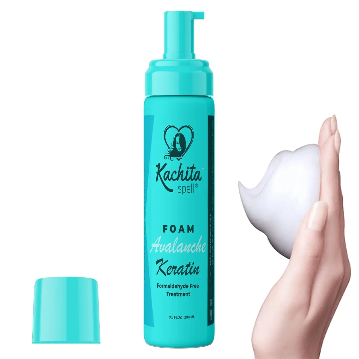 Kachita Spell Avalanche Foam Keratin Treatment for Straight Hair, Formaldehyde Free, Mousse for Type Hair Straightening Treatment Haircare Product Haircare Routine
