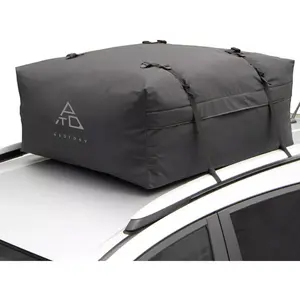 Journeyer - 18 Cubic  Weatherof Rooftop Cargo Carrier for Top of , Attaches with or Without Roof Rack
