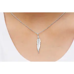 Sterling Silver Feather Pendant