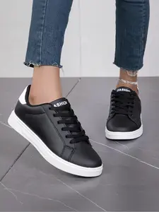 2026 Women's Simple Solid Color Black and White Casual Sneakers Walking Shoes. Slip-on Design for Easy On and Off, Lightweight, Breathable, and Comfortable Flat Sole. Perfect for Commuting, Shopping, and Travel; Goes Well With Jeans and Skirts.