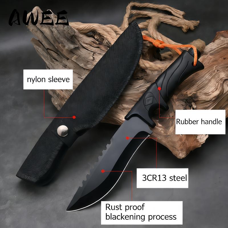 Unique Father's Day Gift - Compact Stainless Steel Pocket Knife with Sheath | High Hardness for Camping Hiking Fruit Cutting & Emergency Use