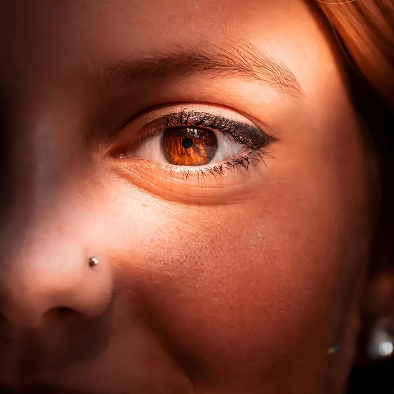 40Pcs Classic Stainless Steel Studs Bohemian Colorful Zirconia Exquisite Shiny Body Piercing Jewelry Set for Vacation Travel Beach Piercing