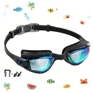 Sharkite Kids Swim Goggles 2-Pack (Ages 3–15) - Anti-fog, UV protection, leak-proof, full coverage, suitable for children and teens