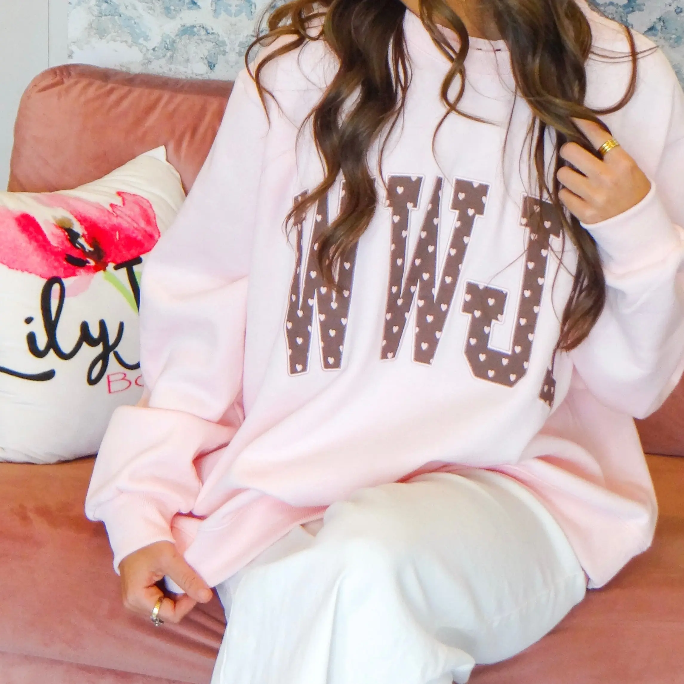 WWJD Heart Crew Neck