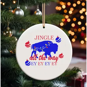 Buffalo Jingle All The Way - Holiday Ornament