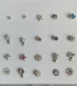 Stainless Steel L rod Nose Ring | Silver Color nose pin | 20 gauge nostril jewelry