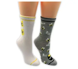 Winne the Pooh Ladies' Set of 2 Ribbed Mid CrewSocks