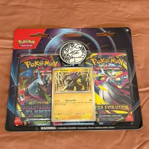 Pokémon TCG: Enhanced 2 Pack Blister - Mega Evolution Cards Featuring Raikou & Additional Game Cards for Collectors