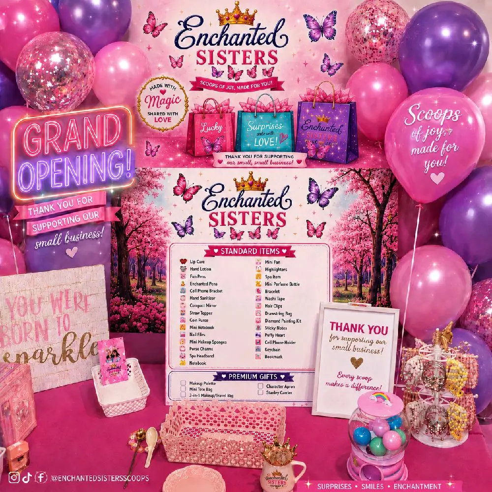 Limited-Time Offer:Enchanted Sisters Curated Box| 20 Items + 2 Premium Gifts + FREE Live Packing, or Free video