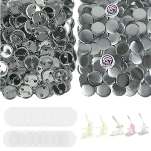 Button Maker Supplies Set, 10-20 Sets 58mm Round Metal Blank Badge Parts, Badge Decoration, DIY Crafting Accessories for Custom Pins & Badges Making, Diy Kit