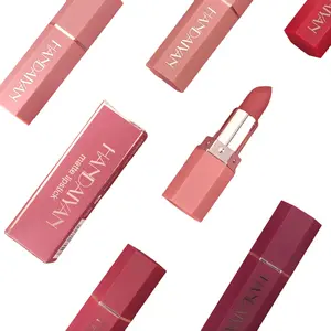 Handaiyan Matte Lipstick - 3.5g 01# Honey Peach, All Skin Types, Natural Vibrant Bold Color, Easy Application, Skin-Brightening, Long-Lasting, Alcohol-Free, Cosmetic Single Item for Daily & Special Occasions Gloss Lipgloss Glossy