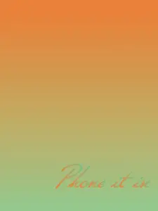 "Phone it in" Procrastionational Quote Gradient Print