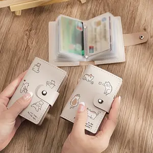 Multi-Function Card Holder Wallet for Women, Compact with Multiple Card Slots, Large Capacity Driver's License & Vehicle Registration Holder, Cute All-in-One Mini Purse