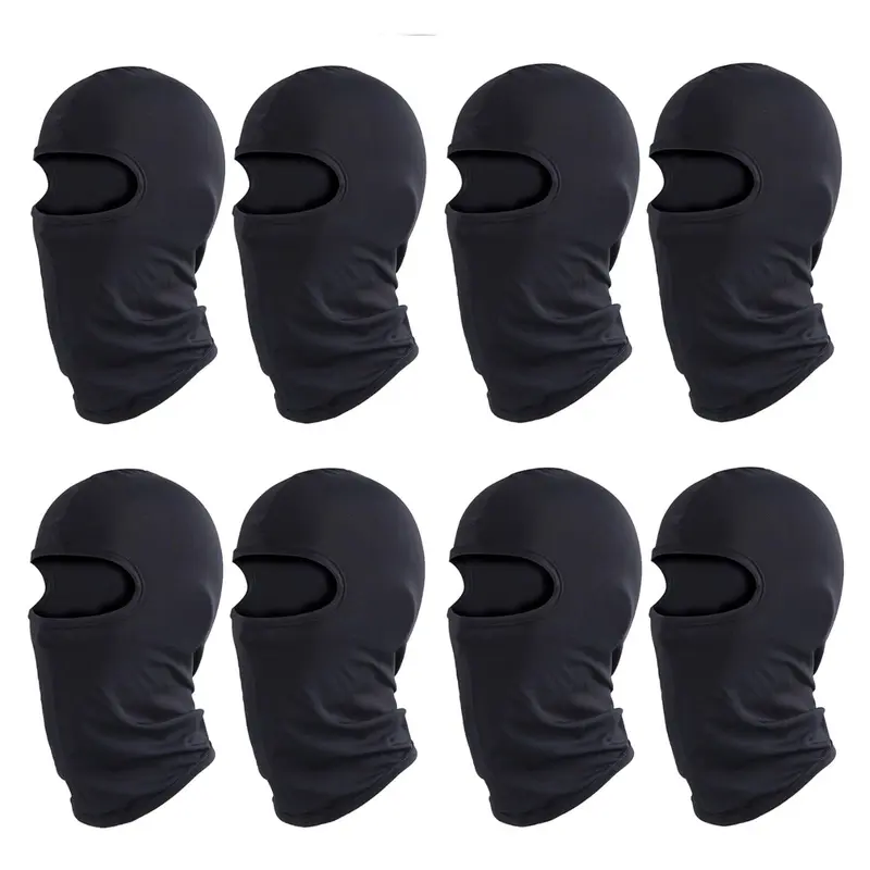 Balaclava Ski Mask Head Cover Motorcycle UV Protector Scarf Summer Cooling Neck Gaiter for Men Women Black Tactical Windproof Full Face Bandana