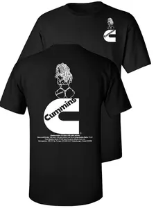 Cummins "C-Girl" Engine T-shirt Graphic,Car Lover Tee,Full Colour,100% Cotton Unisex Tee Made in USA