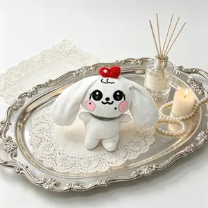 Adorable Bunny Plush Toy, Cute Bow Design, Perfect Gift for Christmas Easter Birthday, Soft & Cozy, Ideal Photo Prop