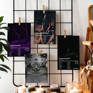 D-Destroy L-Lonely Album Poster HD Waterproof Wall Art Sticker Poster – Peel & Stick Self Adhesive Wall Decor, High Definition Fade Resistant Print, Easy Apply & Remove, Modern Art for Living Room Bedroom Office Bar Apartment, Multi Size