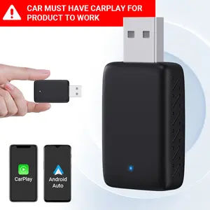 2026 New Wireless CarPlay Adapter - iPhone & Android ，Fast Connection,No Latency,Hands-Free Call wireless adapter Electronic Charger carplay dongle