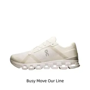 Unisex Cream White Mesh Running Shoes Block Hollow Thick Cushion Sole Lightweight Outdoor Sneakers #RunningShoes #CloudSoleSneakers #FitnessTrainers