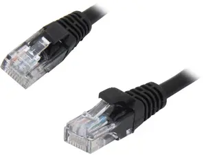 C2G 15202 Cat5e Cable - Snagless Unshielded Ethernet Network Patch Cable, Black (10 Feet, 3.04 Meters)
