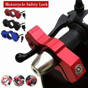 Bike Motorcycle Lock Heavy Duty Anti-Theft Grip Lock Throttle And Handlebar Security Lock Front Brake And Clutch For Bike/ Motorcycle Locks And ATVs