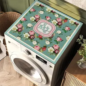 Diatom mud absorbent soft pad for washing machine cover, universal cover for microwave and refrigerator, dustproof and water-absorbent
